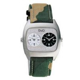 Horlogeband Dolce & Gabbana 3719240255 Leder/Textiel Groen 22mm